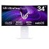 LG 34GX90SA-W 34"" UltraGear Monitor - GSYNC, OLED, 21;9, WQHD(3440x1440), 800R, 0.03ms, 240Hz, HDMI(2.1)x2, DP(1.4)x1, USB-C(65w), RJ45, SPK(7Wx2), TILT, HEIGHT, SWIVEL, VESA100x100
